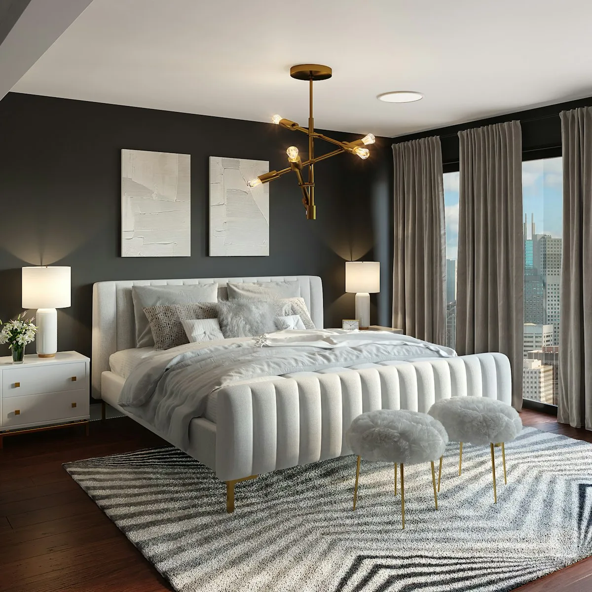 Comfortable bedroom with quality mattress at Fort Myers Mattress By Appointment showroom