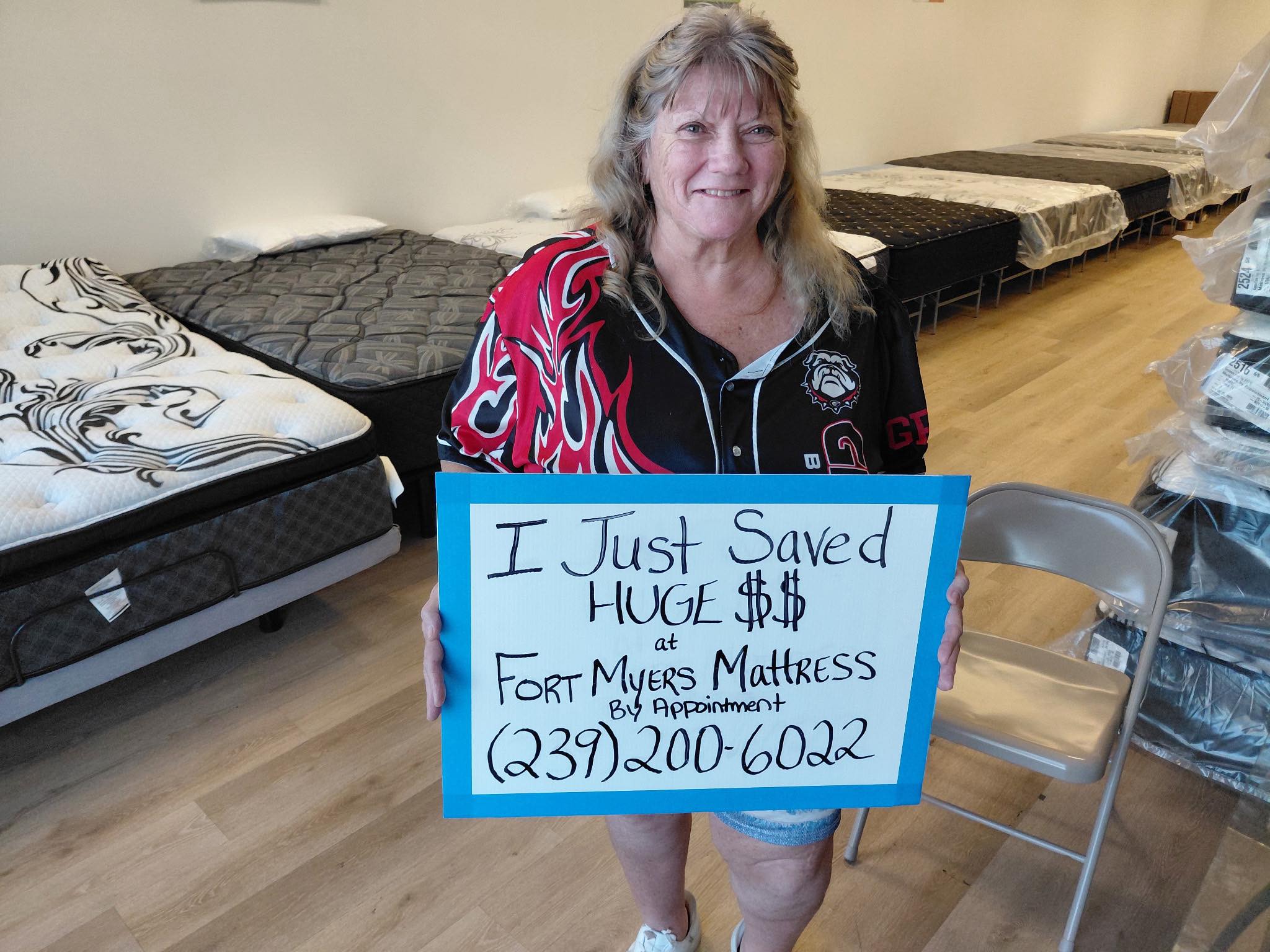 Happy customer 4 with their new mattress from Fort Myers Mattress