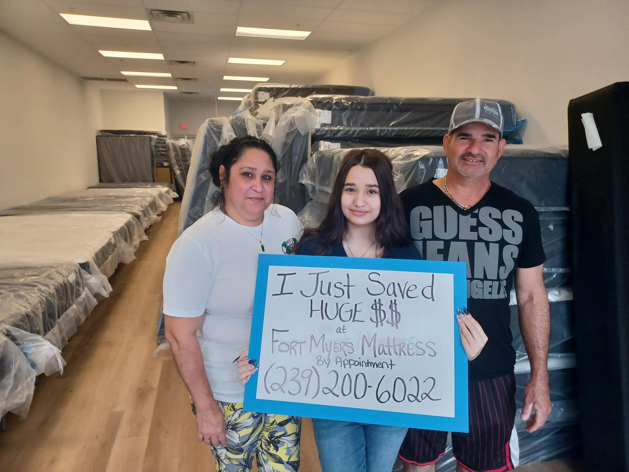 Happy customer 23 with their new mattress from Fort Myers Mattress